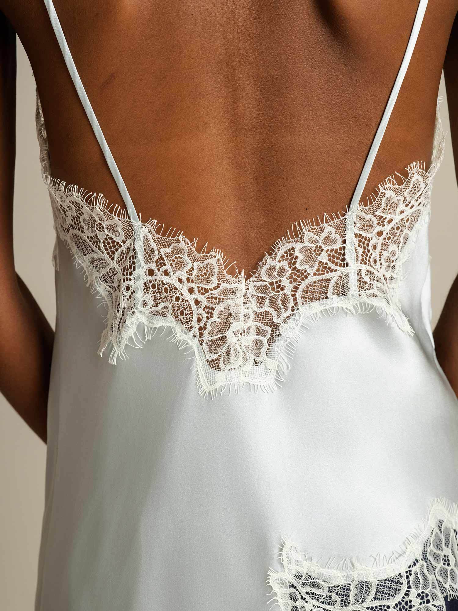 [LightBlue] SilkSilky-AU Pure Silk Camisoles 005