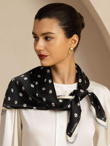 [Black] SilkSilky-AU Scarf 002