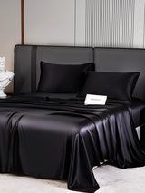 [Black] SilkSilky-AU 22Momme Pure Silk Bedding Set 006,