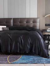 [Black] SilkSilky-AU 22Momme Duvet Covers 001