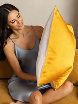 [Gold+LightBeige] SilkSilky-AU 19Momme Pure Silk Pillowcase 002
