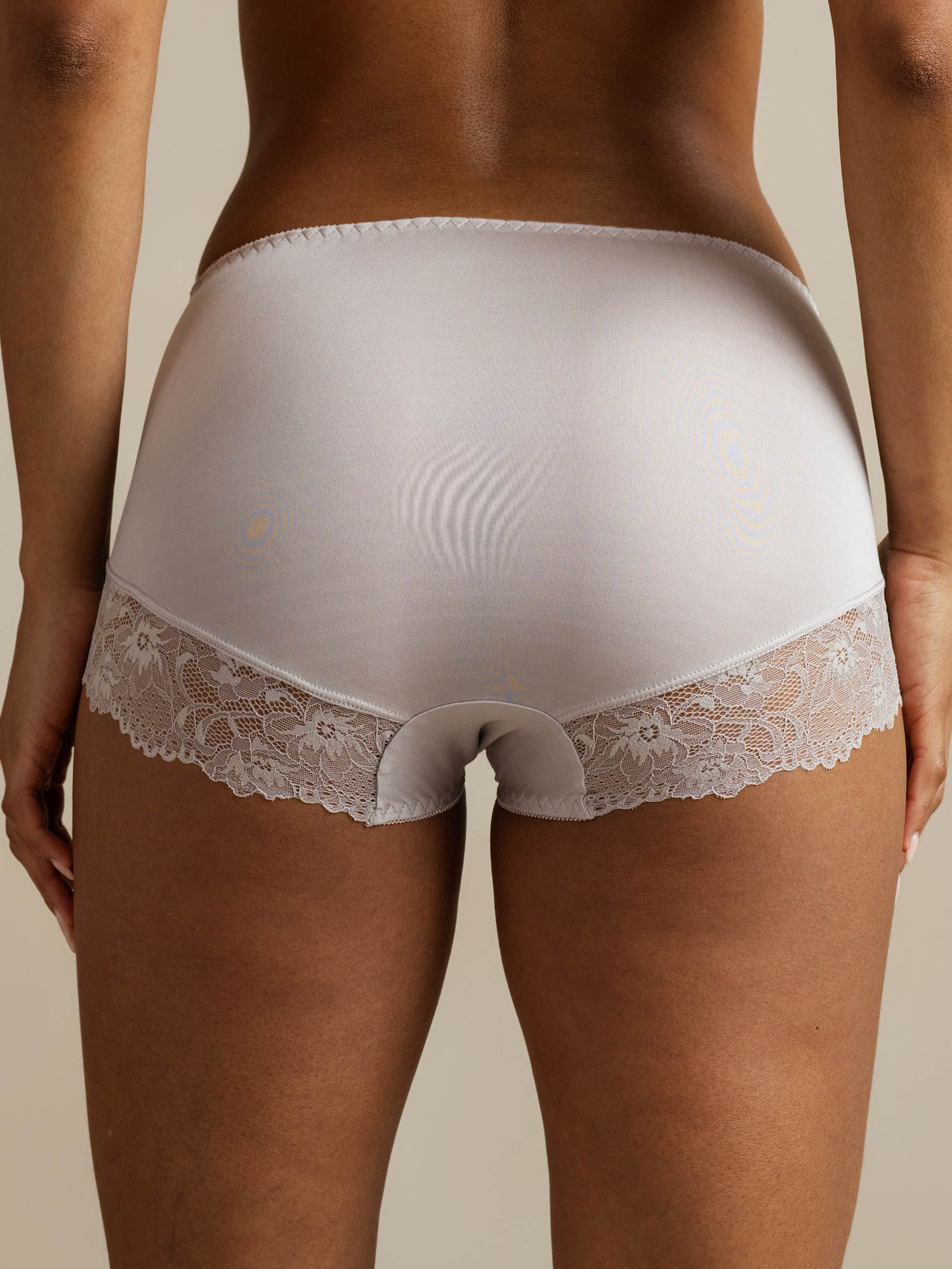 [Gray] SilkSilky-AU 100% Silk Jersey Panty 002