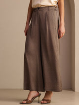 [Coffee] SilkSilky-AU Womens Pants 001
