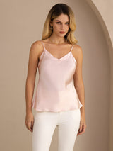 [Light Pink] SilkSilky-AU Sleeveless V Neck Camisole 003