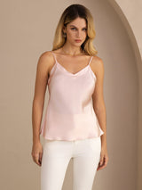 [Light Pink] SilkSilky-AU Sleeveless V Neck Camisole 004