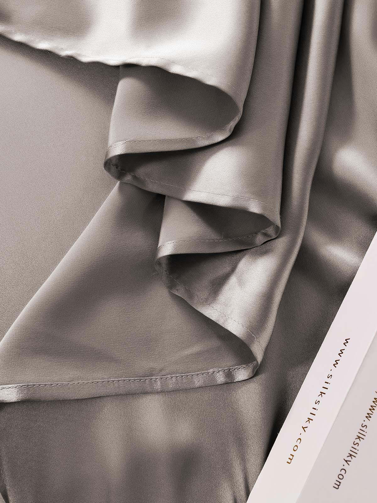 [Gray] SilkSilky-AU 19Momme Pure Silk Bedding Set 008