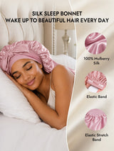 [Pink] SilkSilky-AU Sleep Cap 005