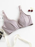 SilkSilky AU Silk Knitted Bra Gray 003