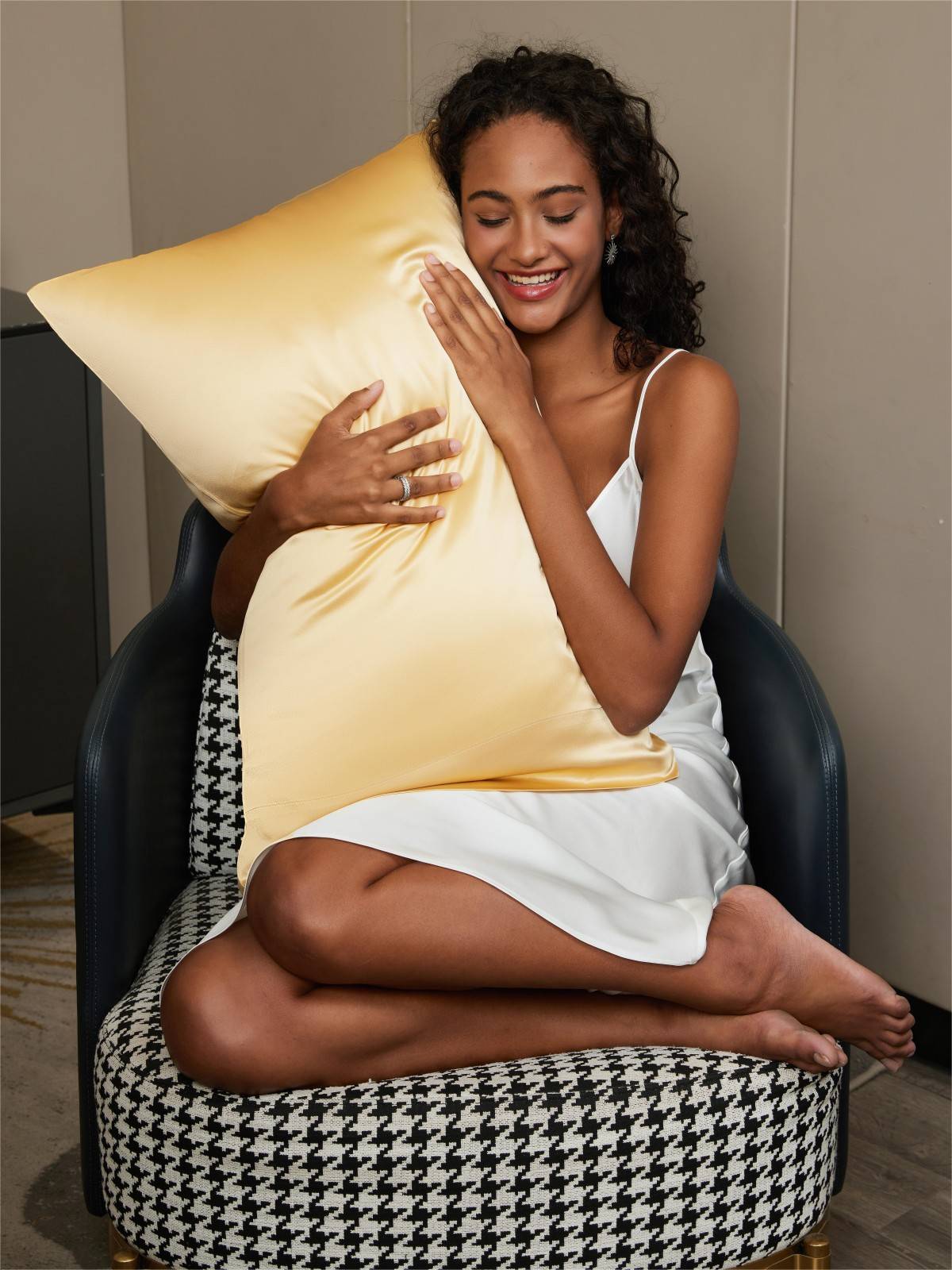 [Champagne] SilkSilky-AU 19Momme Pure Silk Pillowcase 002