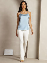 [Grayish Blue] SilkSilky-AU Spaghetti Strap Camisole 003