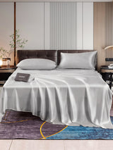 [Silver] SilkSilky-AU 22Momme Pure Silk Bedding Set 001,