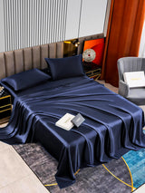 [Dark Blue] SilkSilky-AU 22Momme Pure Silk Bedding Set 002,