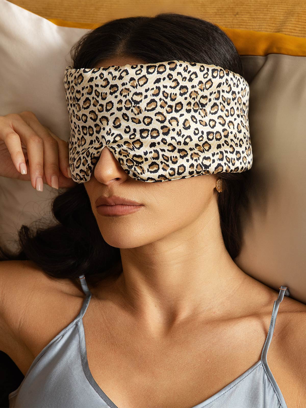 [Leopard] SilkSilky-AU 19Momme Pure Silk Eye Mask 004