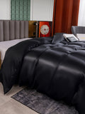 SilkSilky AU 25Momme Pure Silk Duvet Cover Black 002