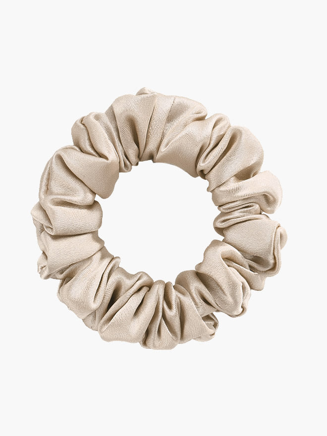 [Beige] SilkSilky-AU 19Momme Pure Silk Scrunchie 004