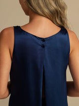 [Dark Blue] SilkSilky-AU Sleeveless Scoop Neck Camisole 004