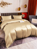 SilkSilky AU 19Momme Pure Silk Bedding Set Beige 004