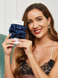 SilkSilky-AU 19Momme Pure Silk Scrunchie DarkBlue 001