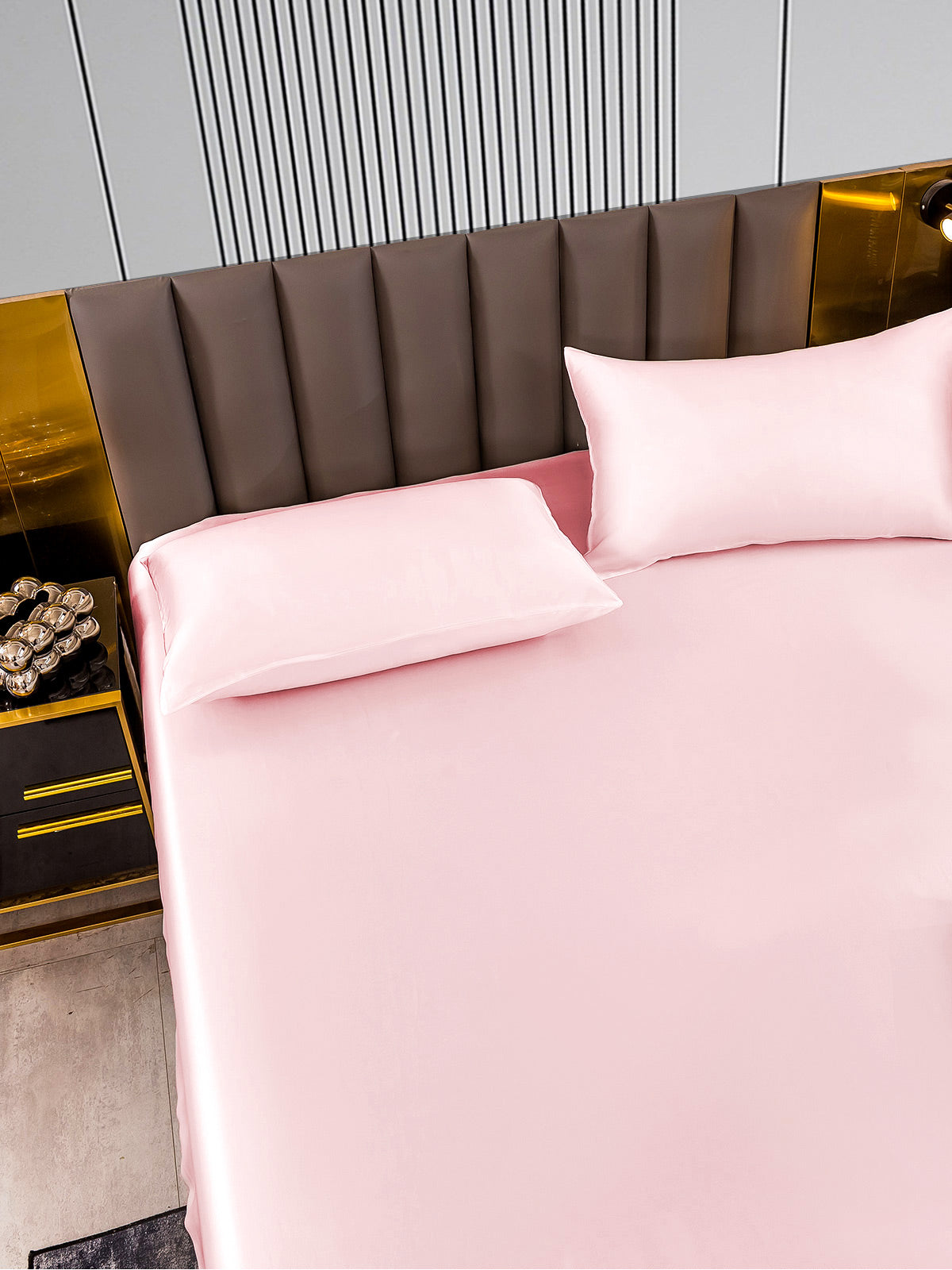 [Pink] SilkSilky-AU 22Momme Bedding Set 005