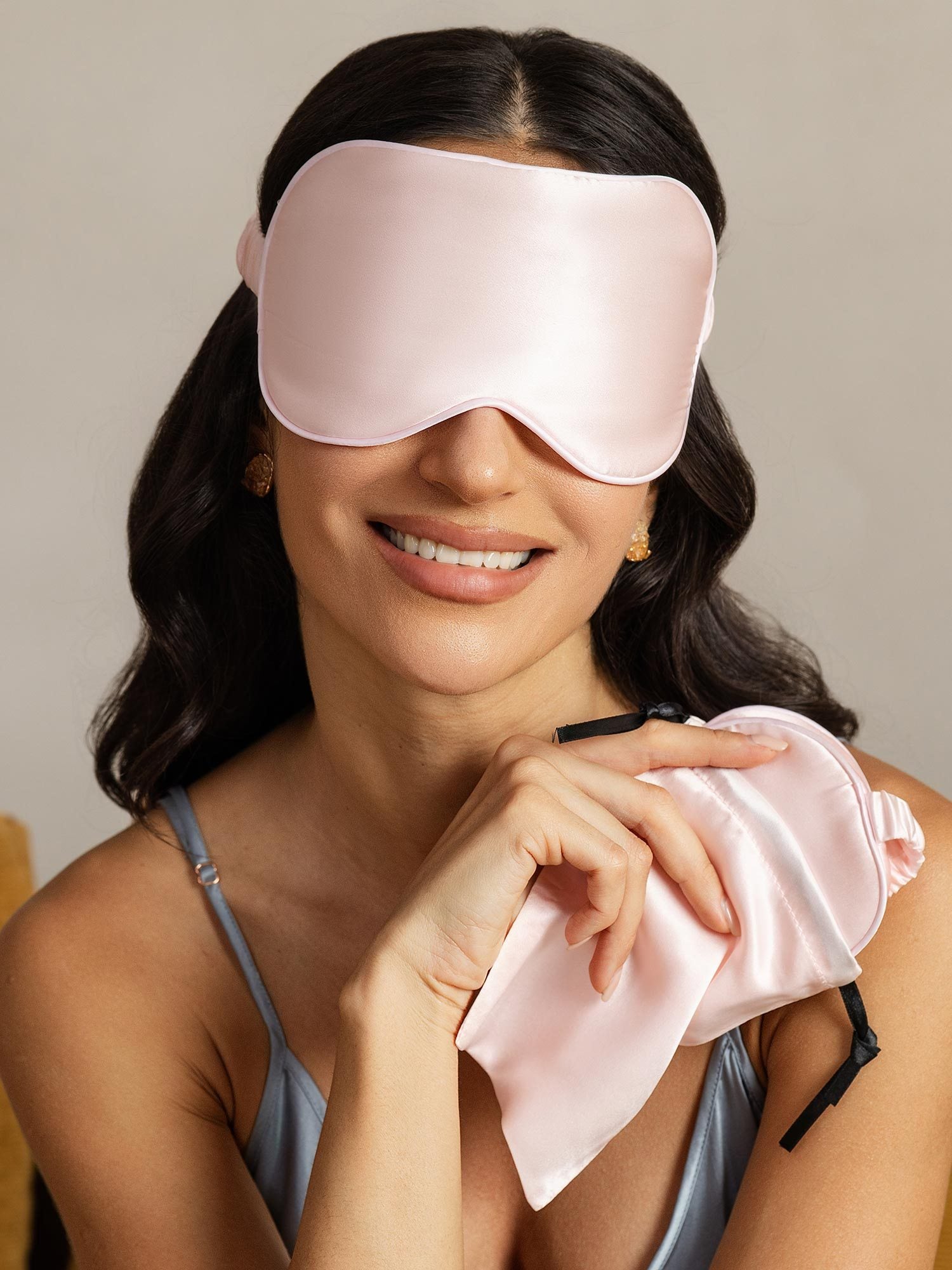 [Pink] SilkSilky-AU Pure Silk Eye Mask 002