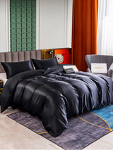 [Black] SilkSilky-AU 25Momme Bedding Set 001