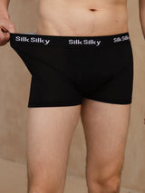 [Black] SilkSilky-AU 100% Silk Jersey Mens Underwear 003