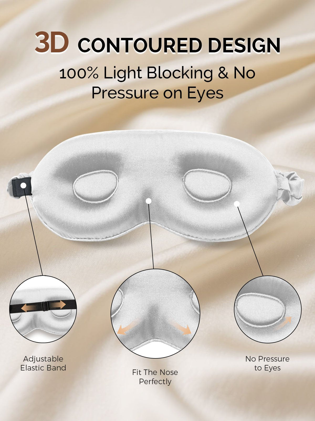 [Silver] SilkSilky-AU 22Momme Pure Silk Eye Mask 004