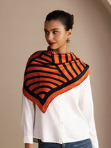 [Orange Arcs] SilkSilky-AU Scarf 004