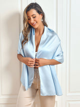 [Light Blue] SilkSilky-AU Scarf 006