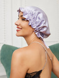 SilkSilky AU Pure Silk Sleep Cap Lavender 002