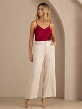 [Wine] SilkSilky-AU Sleeveless V Neck Camisole 007