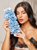 [Sky Blue] SilkSilky-AU Scrunchie 001