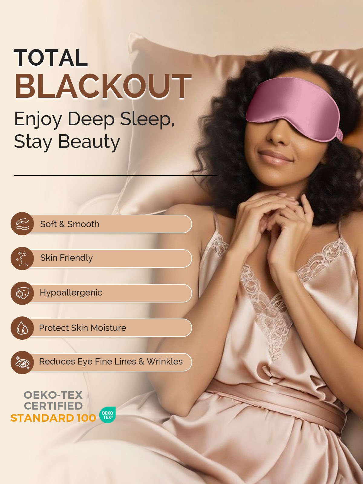 [Pale Mauve] SilkSilky-AU 22Momme Pure Silk Eye Mask 005