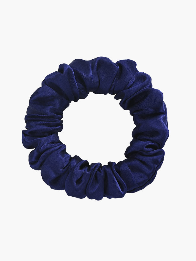[Dark Blue] SilkSilky-AU 19Momme Pure Silk Scrunchie 004