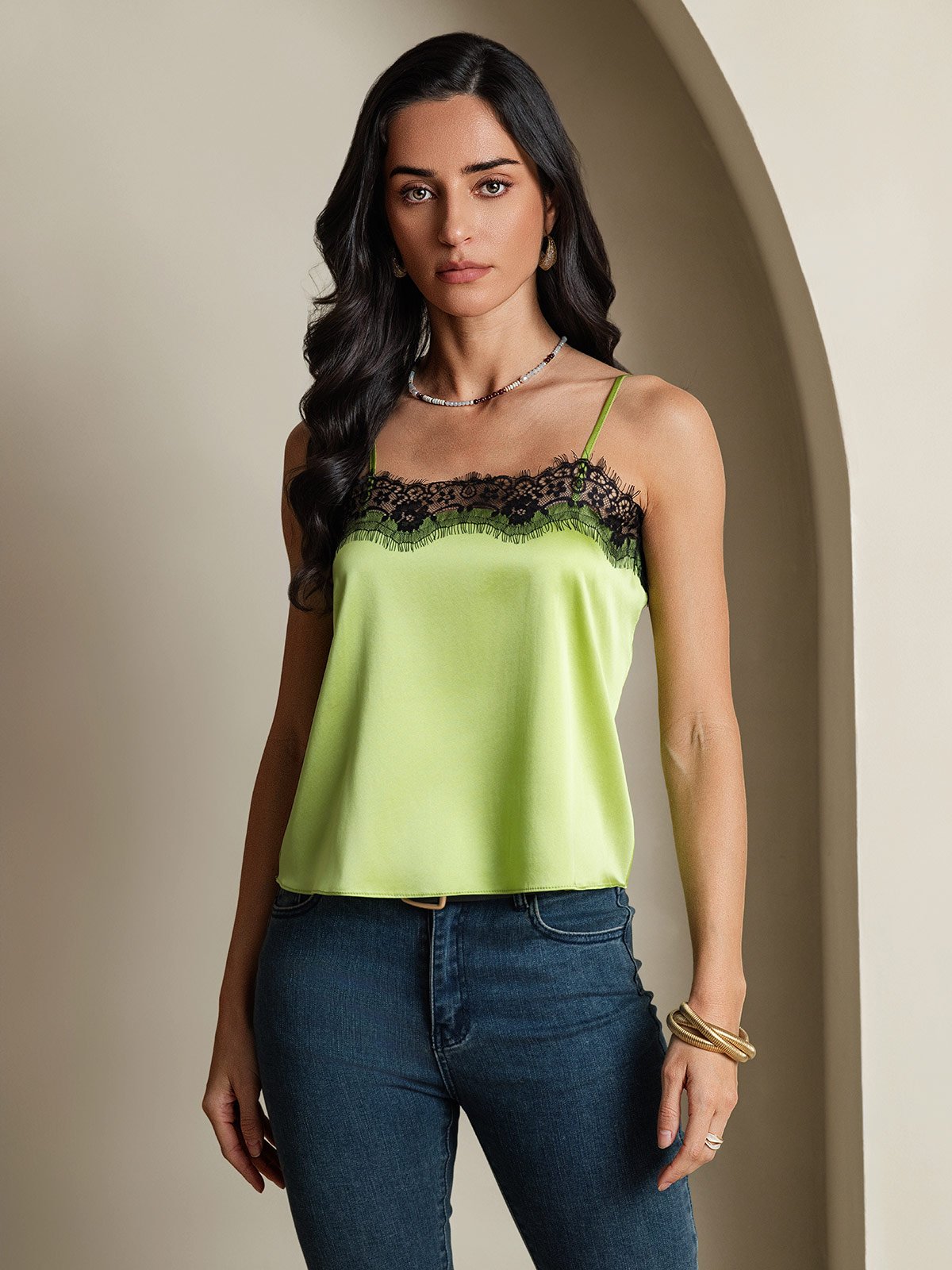 SilkSilky-AU 19Momme Silk Camisoles MintGreen 001