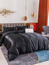 [Black] SilkSilky-AU 19Momme Bedding Set 006