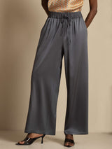 [DarkGray] SilkSilky-AU 19Momme Silk Womens Pants 003