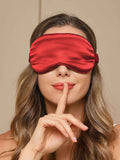 SilkSilky-AU 19Momme Pure Silk Eye Mask DarkRed 002