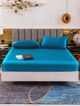 [Teal] SilkSilky-AU 19Momme Bedding Set 002