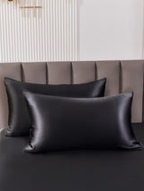 [Black] SilkSilky-AU 19Momme Pure Silk Pillowcase 001