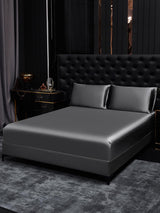 [Dark Gray] SilkSilky-AU 19Momme Bedding Set 001