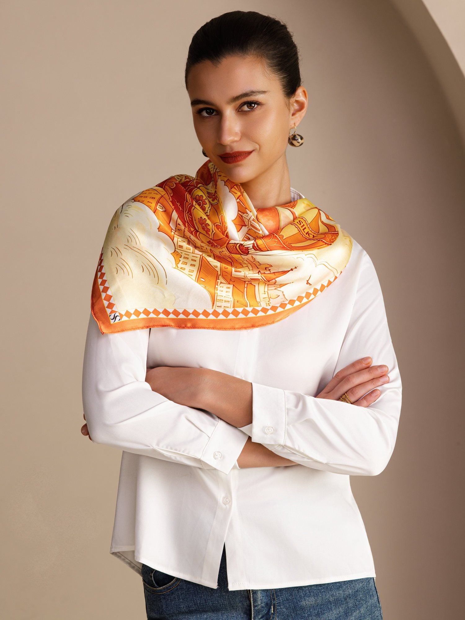 [Yellow Balloon] SilkSilky-AU Scarf 002