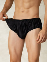 [Black] SilkSilky-AU Pure Silk Mens Underwear 005