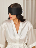 SilkSilky AU 19Momme Pure Silk Eye Mask Black 002