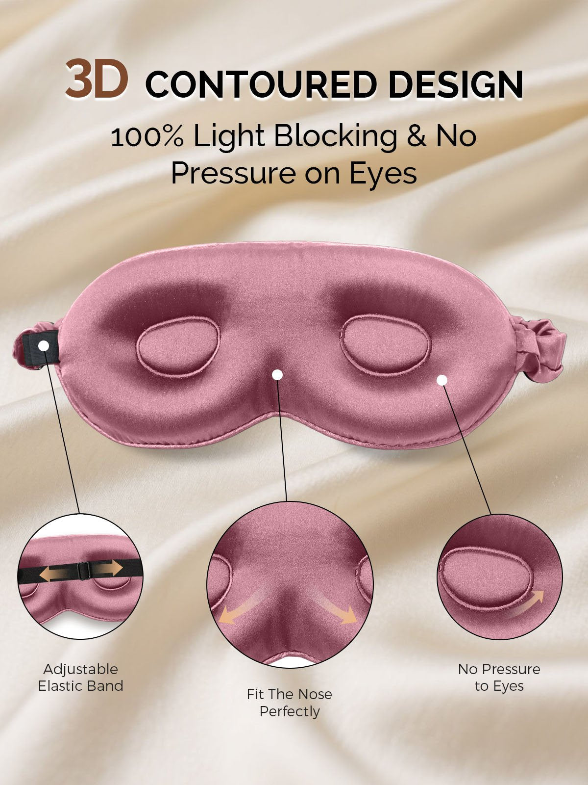 [Pale Mauve] SilkSilky-AU 22Momme Pure Silk Eye Mask 004