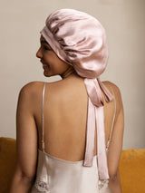 [Pink] SilkSilky-AU Sleep Cap 001