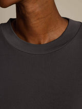 [Gray] SilkSilky-AU Half Sleeve Crew Neck Women's T-Shirt 004