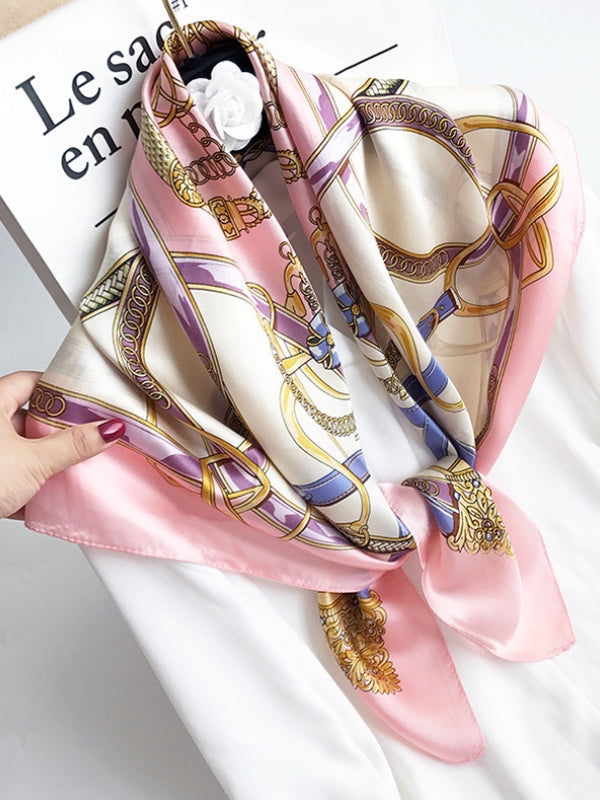 SilkSilky AU Pure Silk Scarf Gold 002