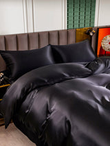 [Black] SilkSilky-AU 25Momme Bedding Set 004