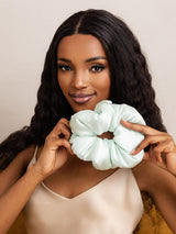 [Mint Green] SilkSilky-AU Scrunchie 001